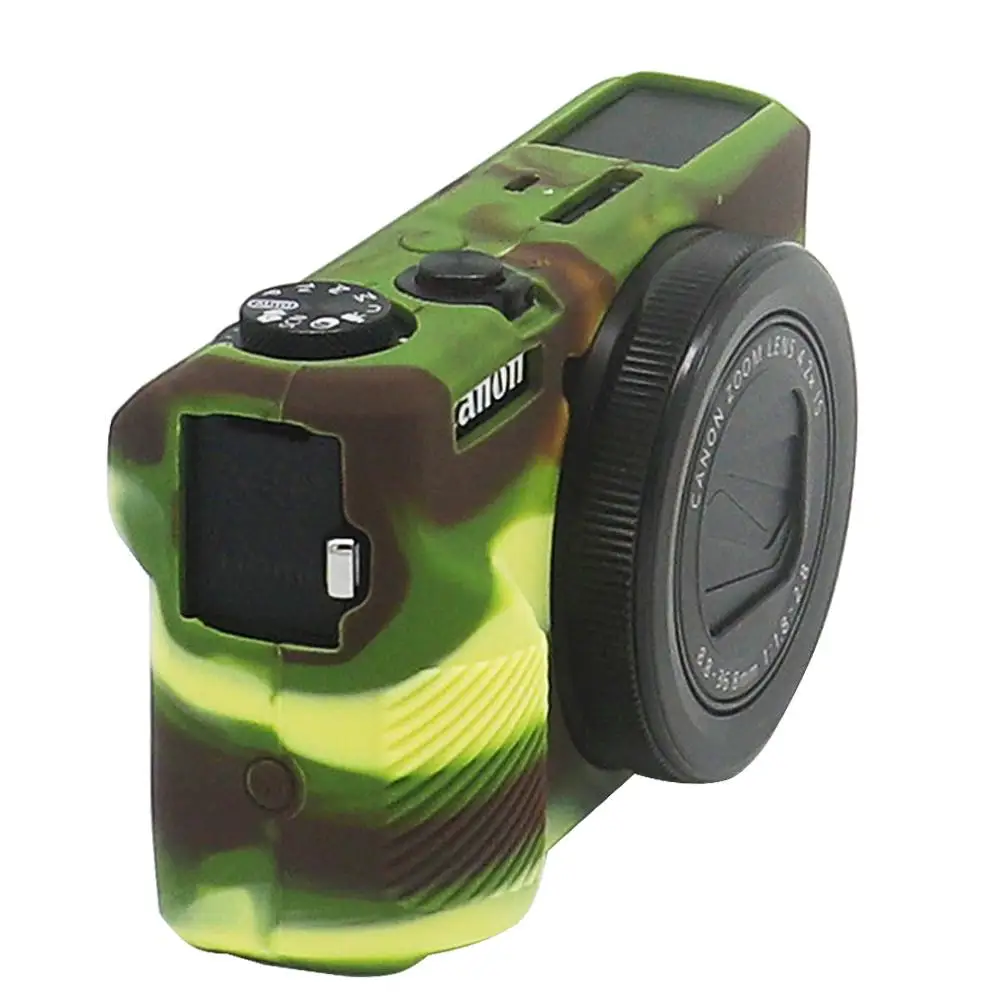 Soft Silicone TPU Skin Body Rubber Camera Case Bag Full Cover for Canon PowerShot G7 X Mark III G7XIII G7X3 Digital ONLY | Электроника