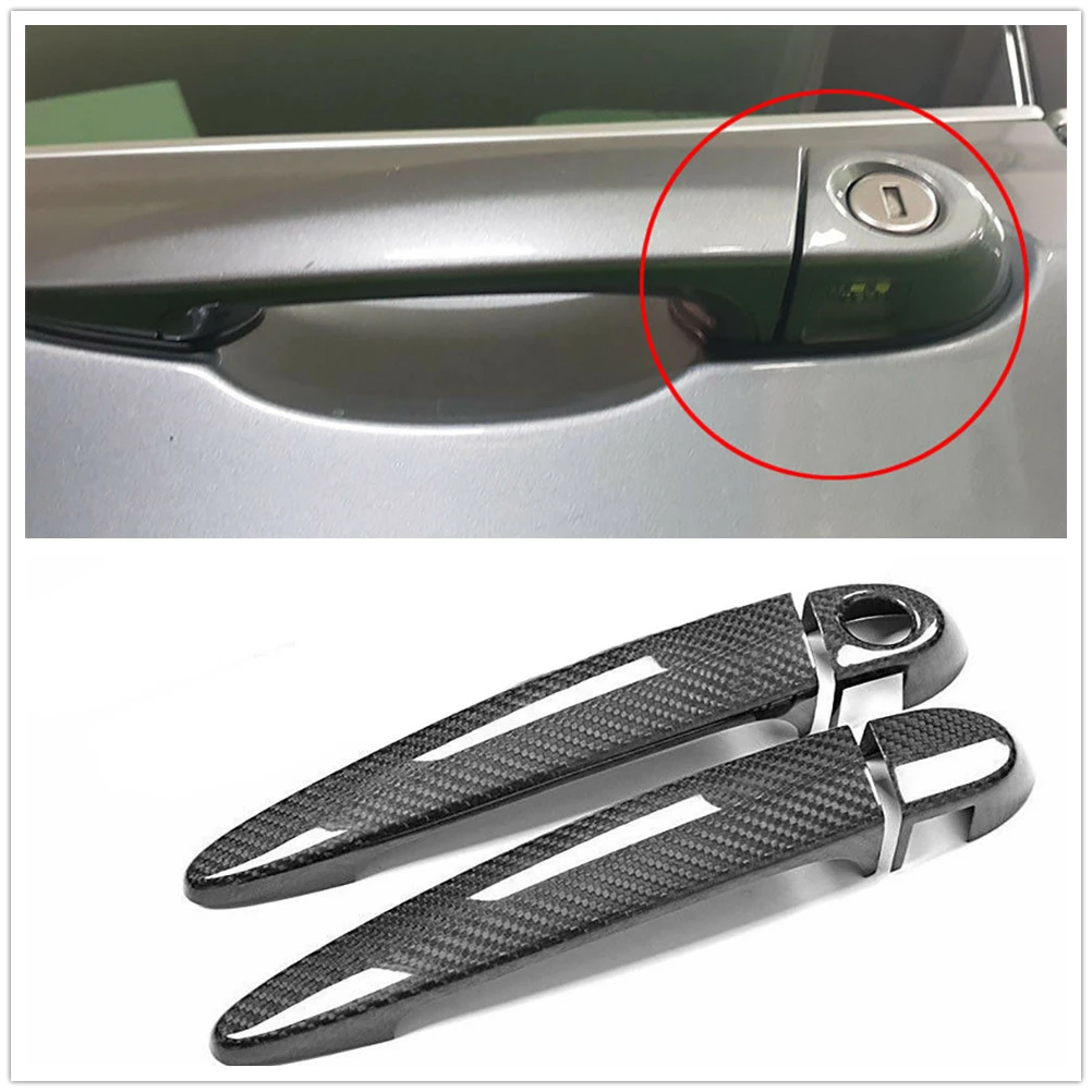 

Накладка на дверную ручку автомобиля из углеродного волокна для BMW F32 F33 F36 с умным ключом
