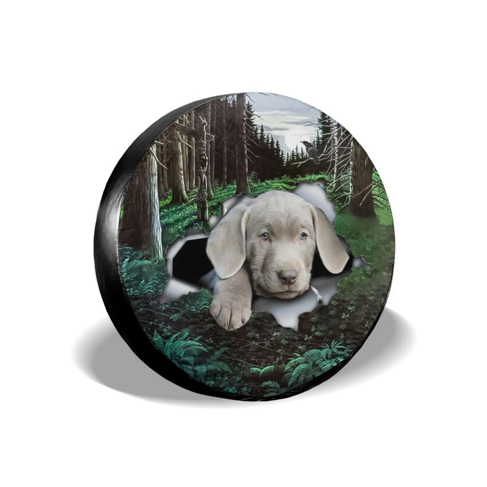 

Compass Tire Cover Universal Spare Wheel Tire Cover Wheel Covers for Trailer RV SUV Truck Camper Travel Trailer