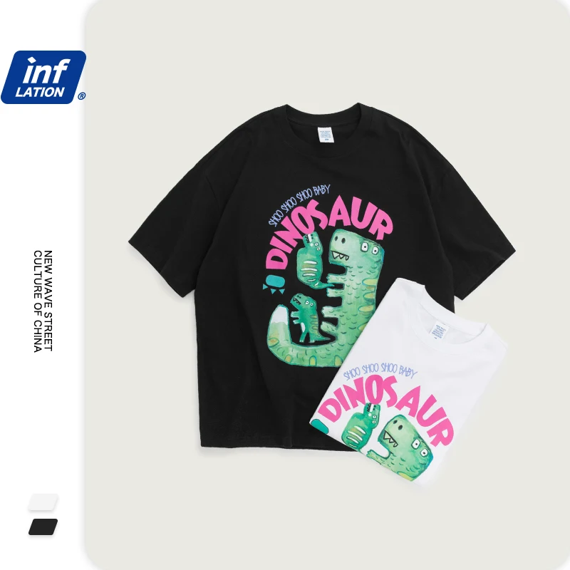 Инфляция смешные мужские футболки граффити печатных уличная Harajuku стиль хип хоп