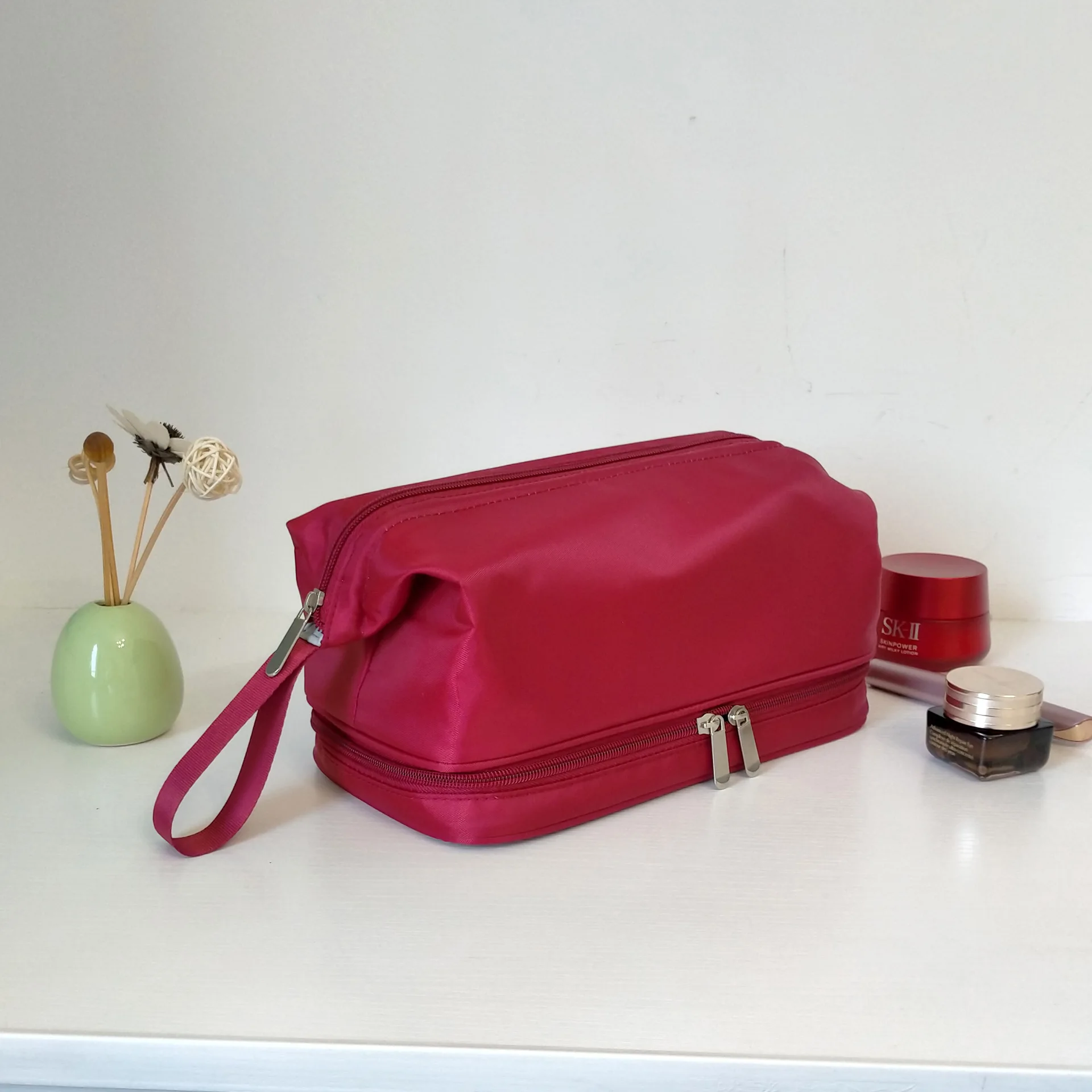 Большая косметичка на молнии дорожный органайзер для косметики женщин и девочек