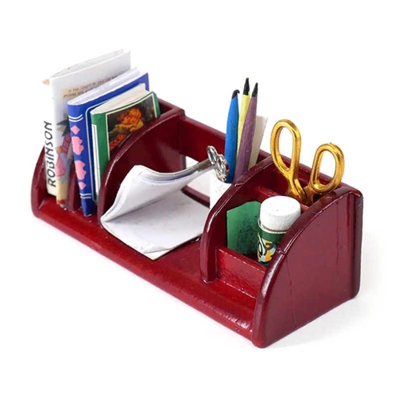 

1:12 Scale Mini Bookshelf Scissors Model Dollhouse Miniature Accessories Toy