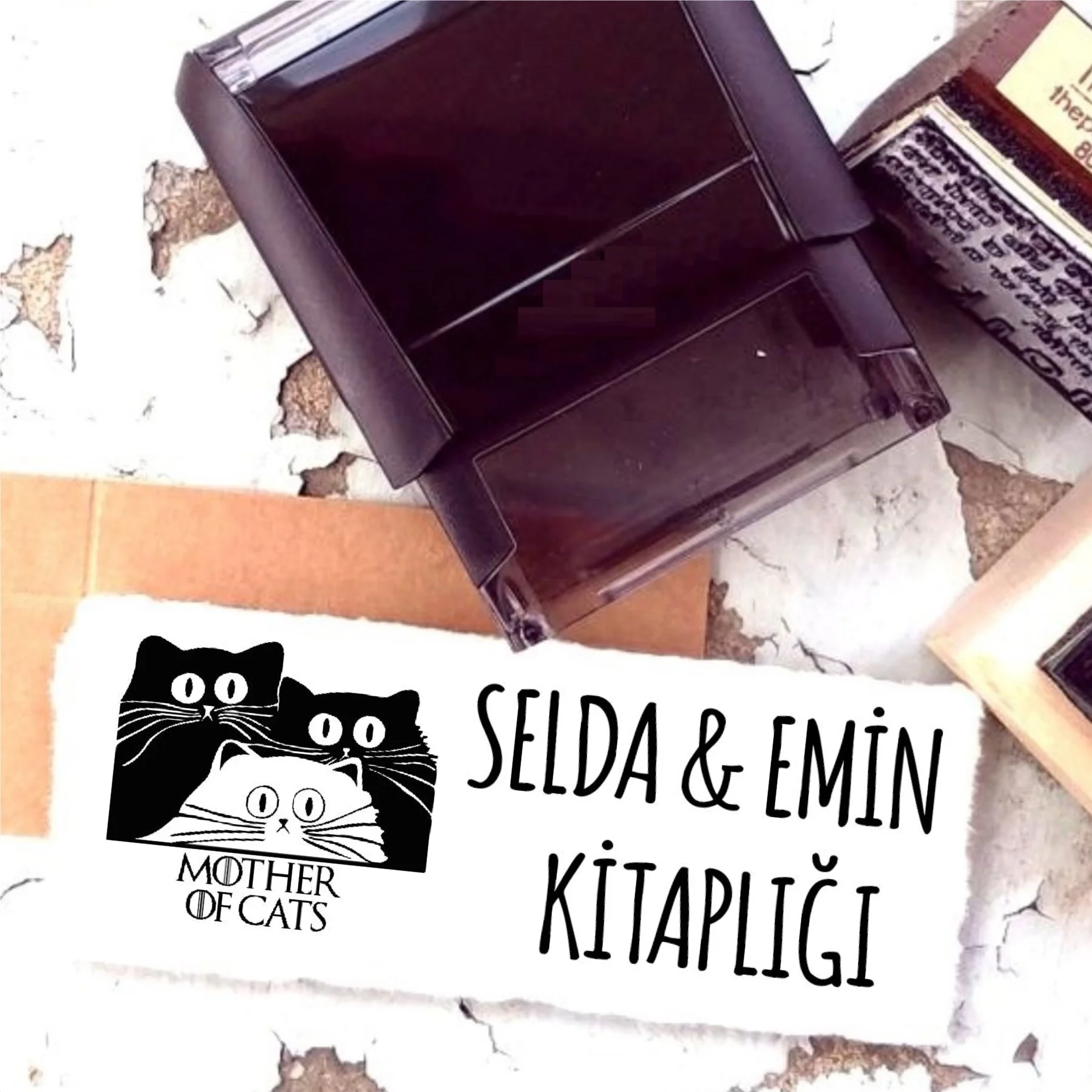 

Personalized Design Name Written Book Stamp-92