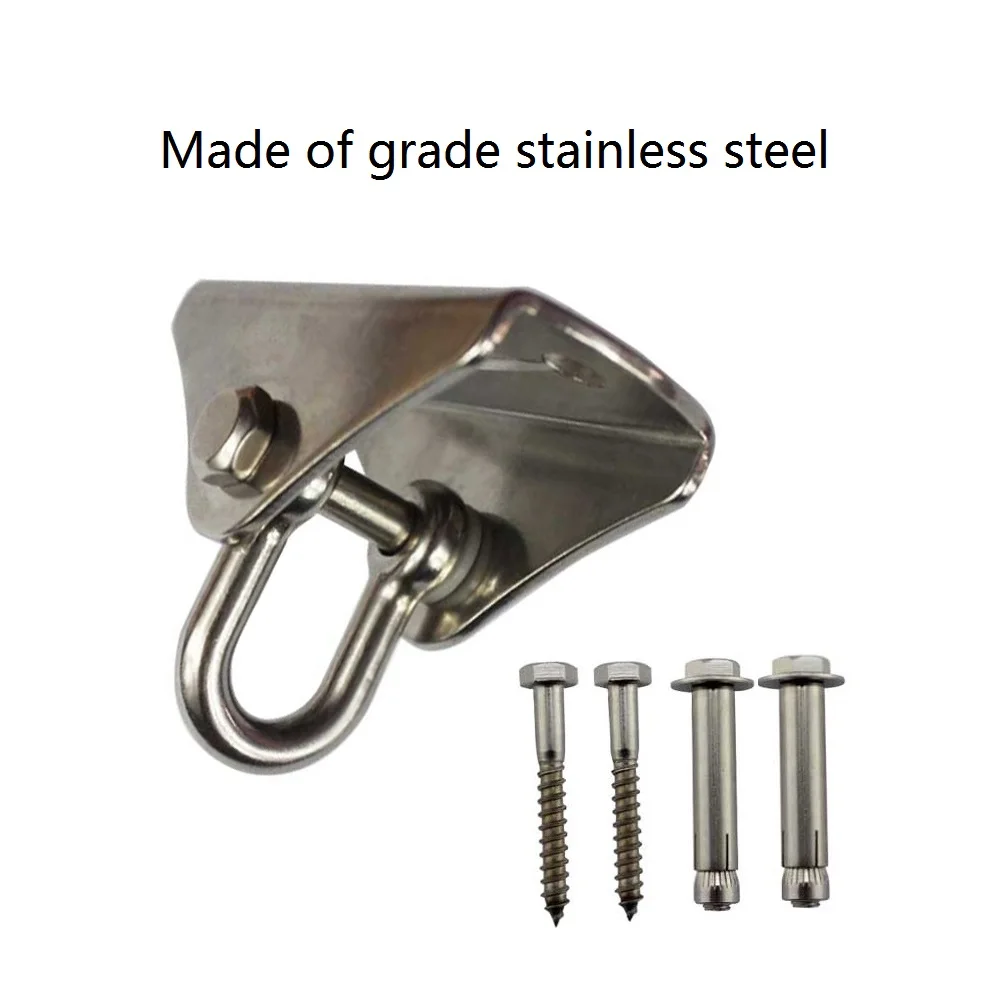 2 шт. Нержавеющая сталь качели Вешалки Heavy Duty крючки для Por крыльцо Йога площадка