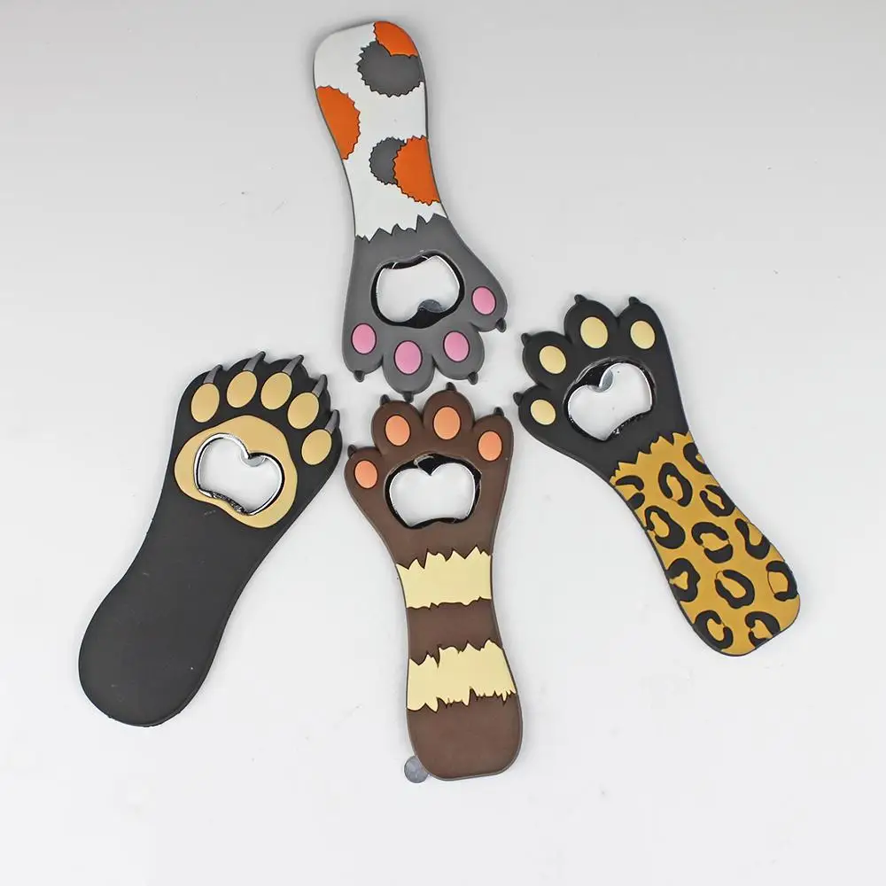 

Cartoon Cute Animal Paw Wine Bottle Opener Beer Bottle Opener Cat Magnet Refrigerator Sticker Dog Fridge Magnet Beer Opener