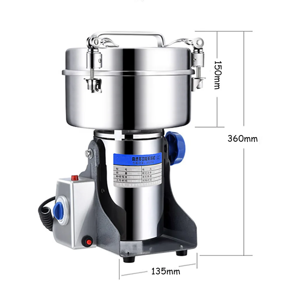 

2000g Swing Type Dry Food Grinder Electric Coffee Grains Herbal Powder Miller Grinding Medicine Flour Spices Cereals Crusher