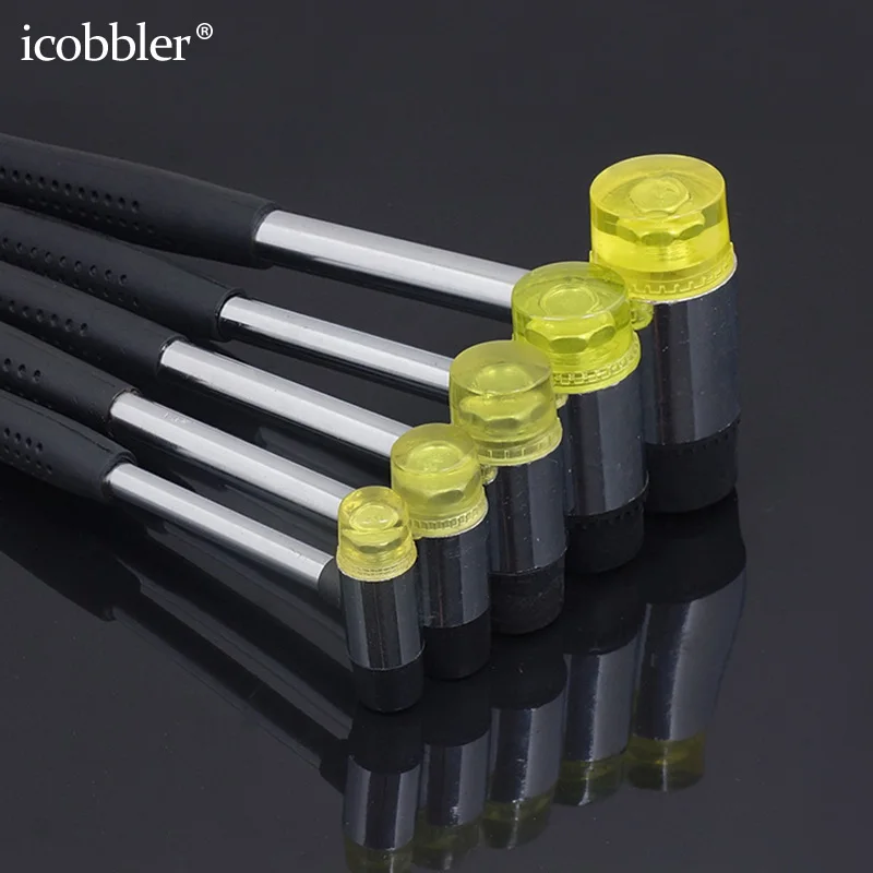 20 40 мм пластиковый резиновый молоток для кожаной гравировки с фиксированной