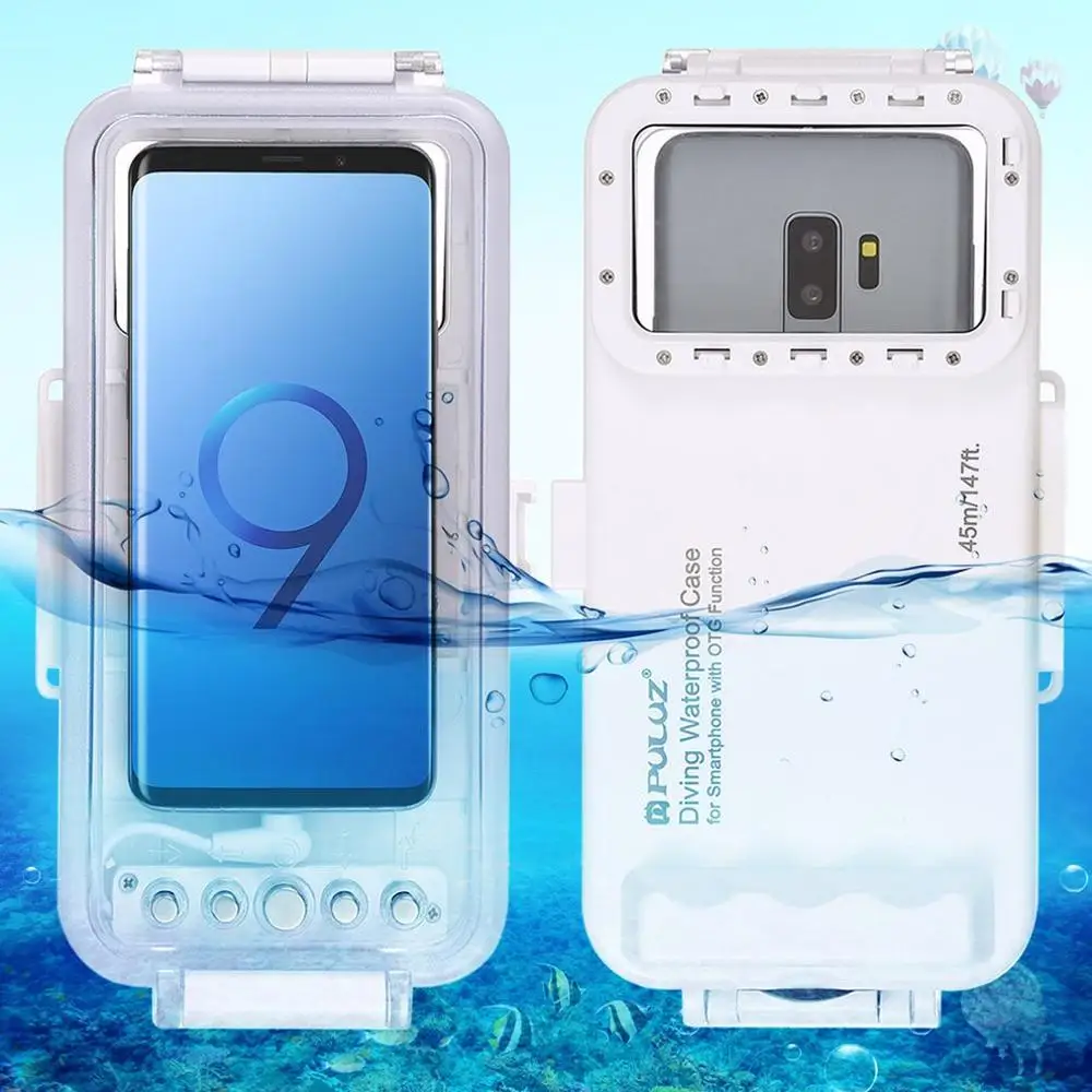PULUZ Android Type C OTG Мобильный телефон Водонепроницаемый Чехол 45 метров Дайвинг