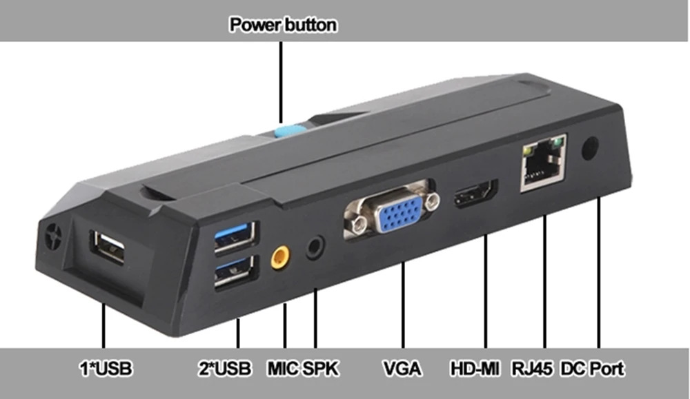 Mini PC Thin Client R1 Cloud Terminal RDP10 Quad Core 2.0Ghz Processor 1GB RAM HD-MI VGA | Компьютеры и офис