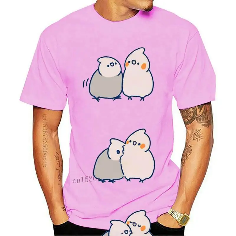 Футболка женская с принтом попугая милая мультяшная рубашка в стиле Харадзюку