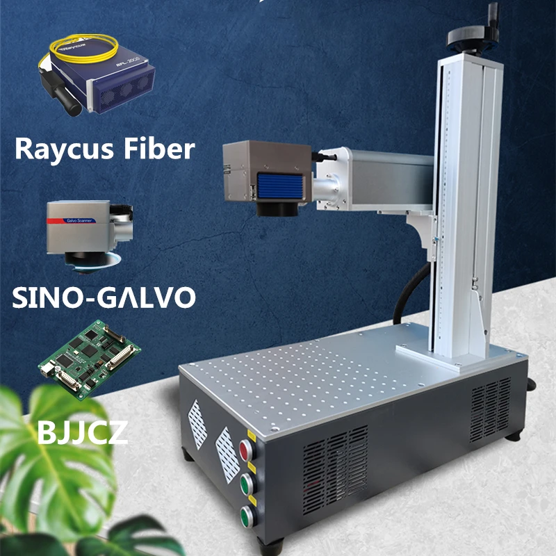 

20w 30w 50w Fiber Laser Marking Machine Raycus MAX IPG 110*110-300*300 Working Area for DIY Marking Metal Stainless Steel