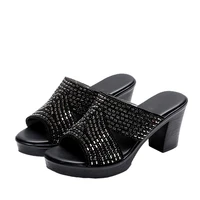 summer fashion ladies crystal sandals casual sandals luxurious trendy shoes women shoes outdoor sand holiday zapatos de mujer