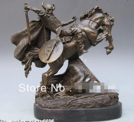  410 + изысканный 11 дюймов Япония Чистая Бронза Медь и мрамор самурайский воин