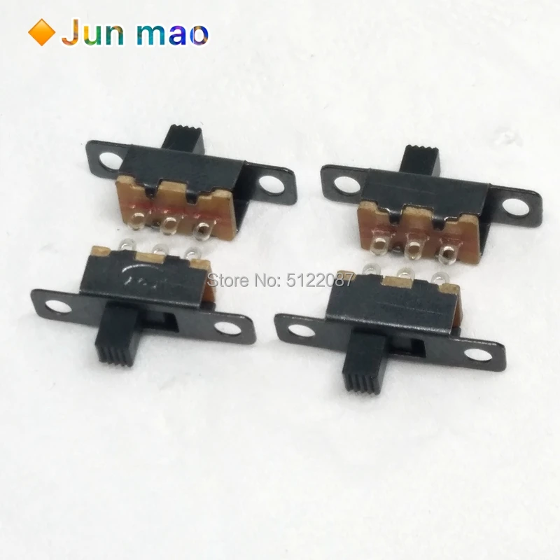 10 шт. переключатель SS12F15 SS12F15VG4, 3-контактный переключатель 1P2T, ручка слайда, высота 4 мм, фотоэлемент DIP3