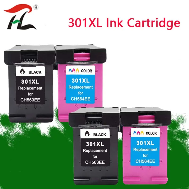 

Картриджи чернильные совместимые с HP 301XL, hp 301, CH563EE, CH564EE, hp 301 Deskjet 1000, 1050, 2000, 2050, 2510, 3000, 3054, 2 комплекта