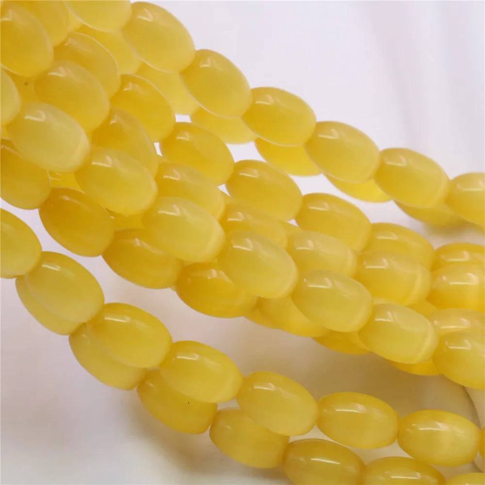 Новинка Лидер продаж модный светло желтый опал полудрагоценный кристалл кошачий