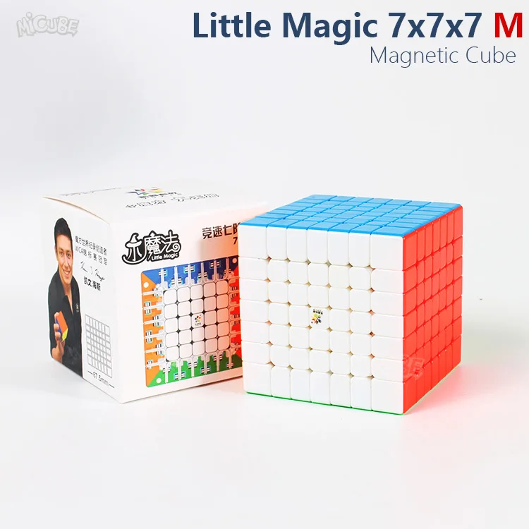 7x7x7 кубик головоломка MagicYuxin Магическая 7x7 магнитный и Регулируемый без наклеек