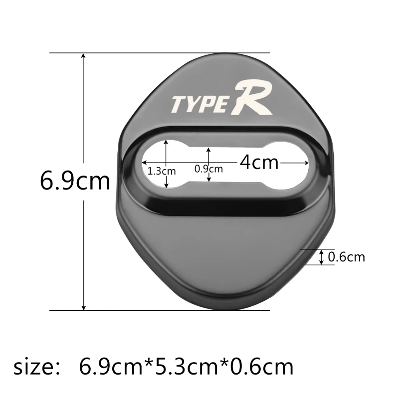 Автомобильный Дверной замок защитные чехлы Чехол для Honda Type r Civic R Accord CRV Hrv Jazz