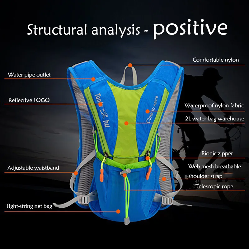 20L водонепроницаемый рюкзак для горного велосипеда сумка походов рюкзаки