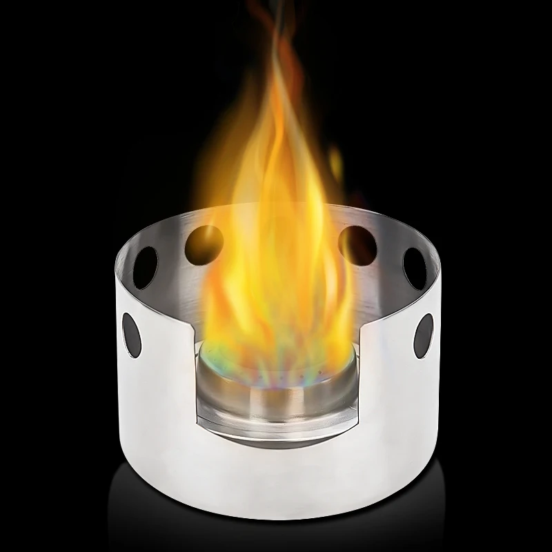 Спиртовая плита портативная ветрозащитная с ветровым стеклом | Спорт и