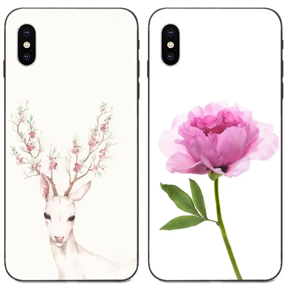 Розовый пион красная роза фламинго для Huawei Mate 9 10 20 P8 P9 P10 P20 P30 Lite Mini Play Pro P smart Plus Z 2017