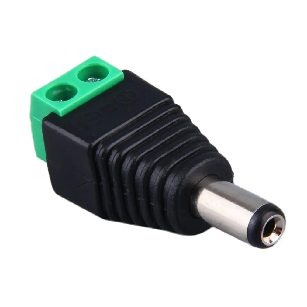 

12V Male+Female 2.1x5.5MM DC Power Jack Plug Adapter Connector for CCTV Single Color LED Strip Light