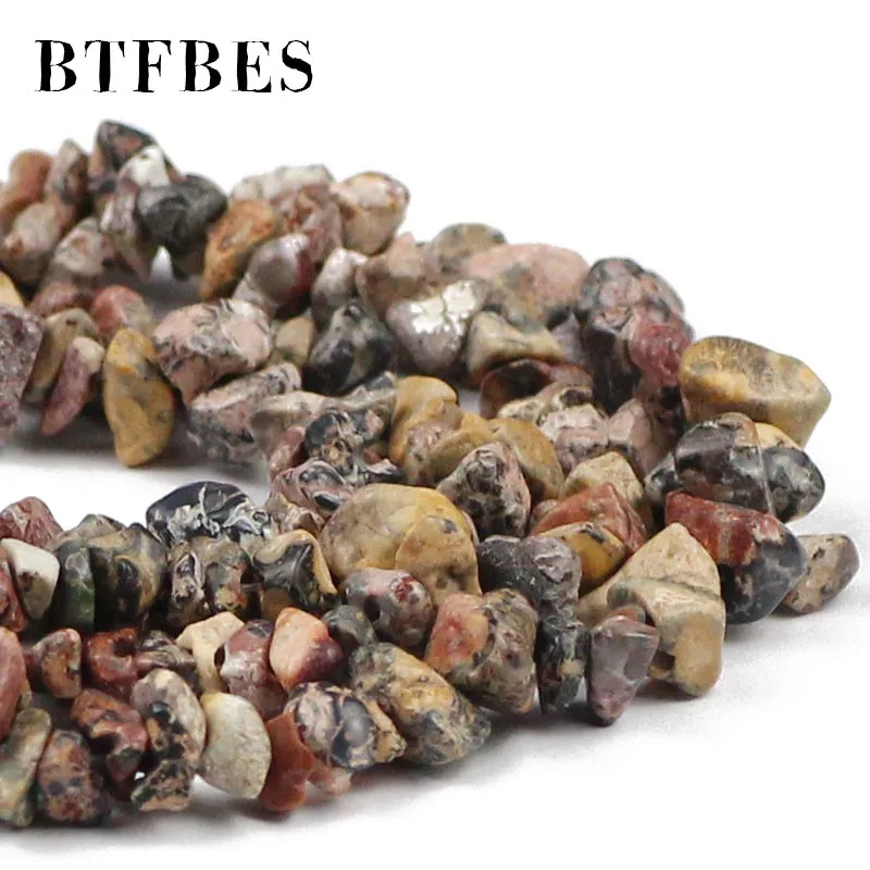 _ Камни Леопардовый камень бусины разделители россыпью для изготовления
