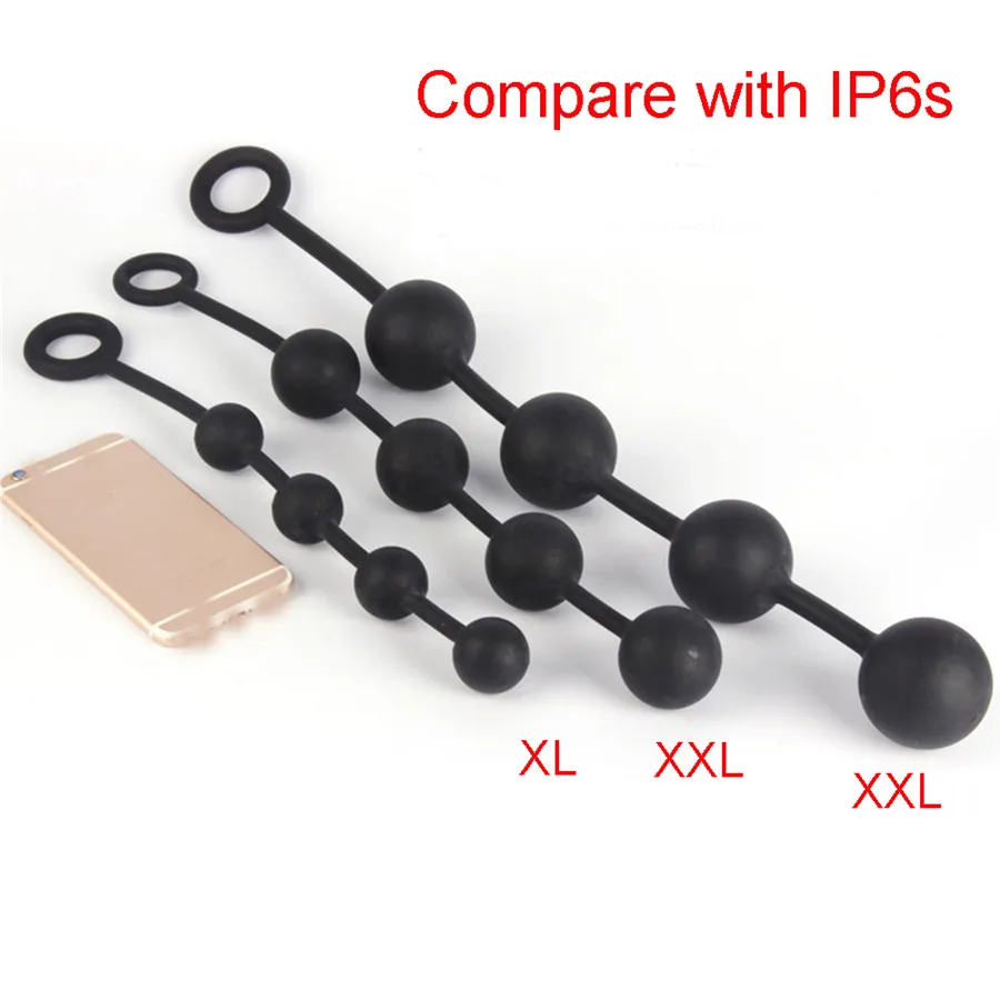 Силиконовые Анальная пробка анальные шарики секс-игрушки для женщин и мужчин гей