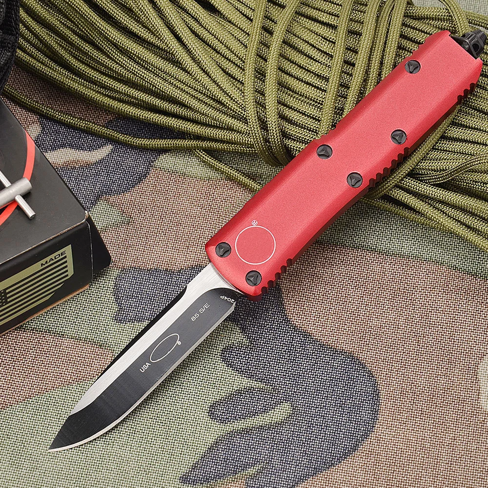 

Tactical MT Utx85 DE/SE Multicolor Otf Pocket Knives D2 Blade Aluminum Handle Hunting Camping Survival EDC Utility Hand Tools