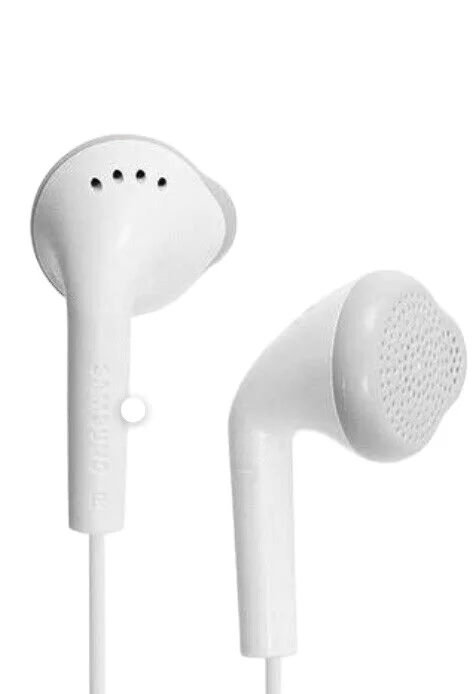 

FOR Wired Call Earplug Type Subwoofer Headset With Microphone White 1.5m