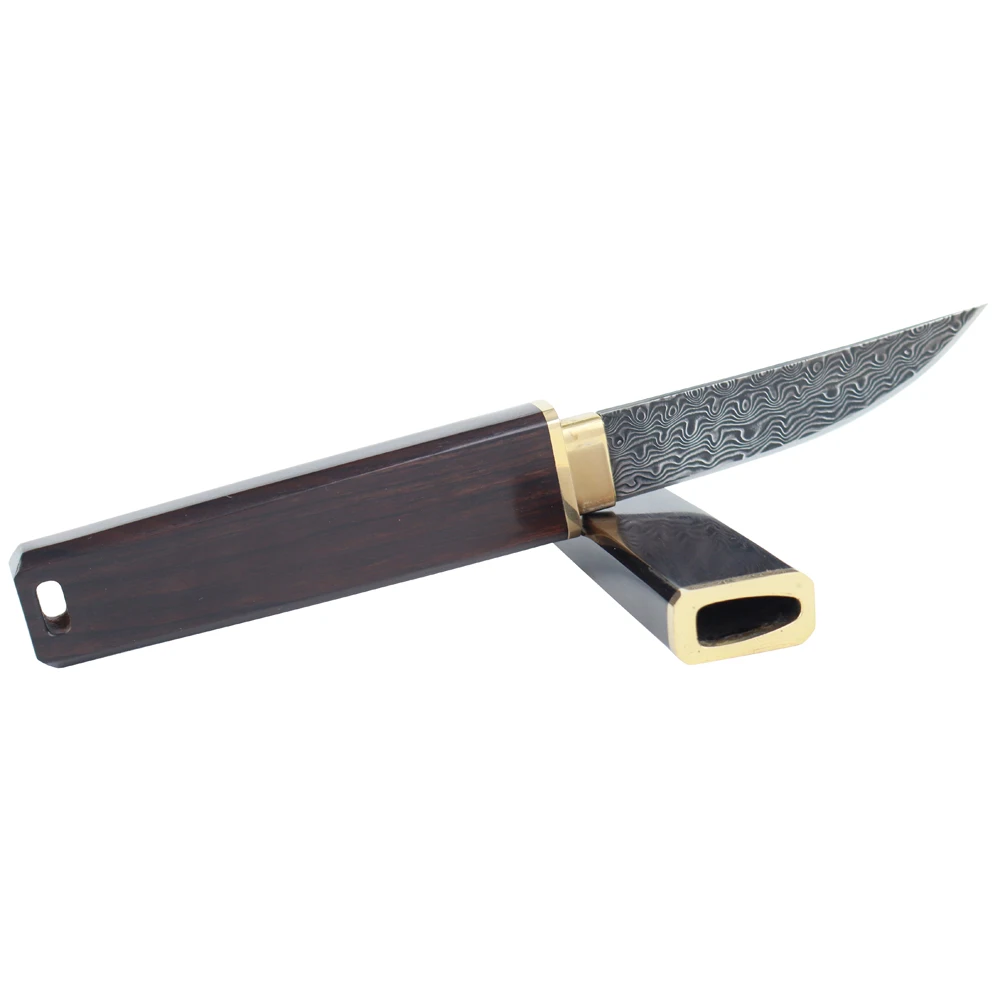 MASALONG kni222 дамасский стриженный клинок короткий самурайский острый меч прямой нож