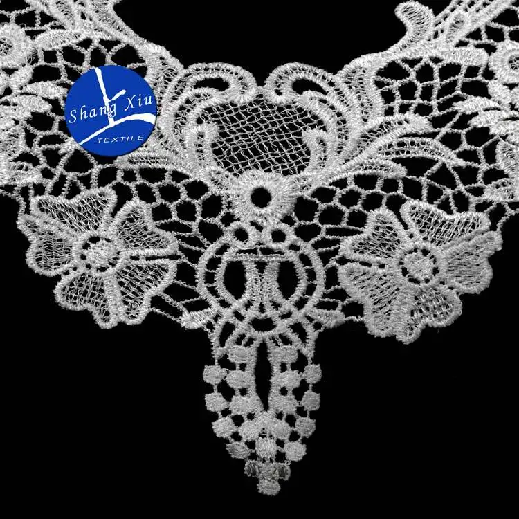 Вышивка с круглой горловиной для творчества искусственные Съемная воротники