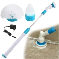 electric spin scrubber turbo scrub cleaning brush cordless chargeable bathroom cleaner with extension handle adaptive brush tub
