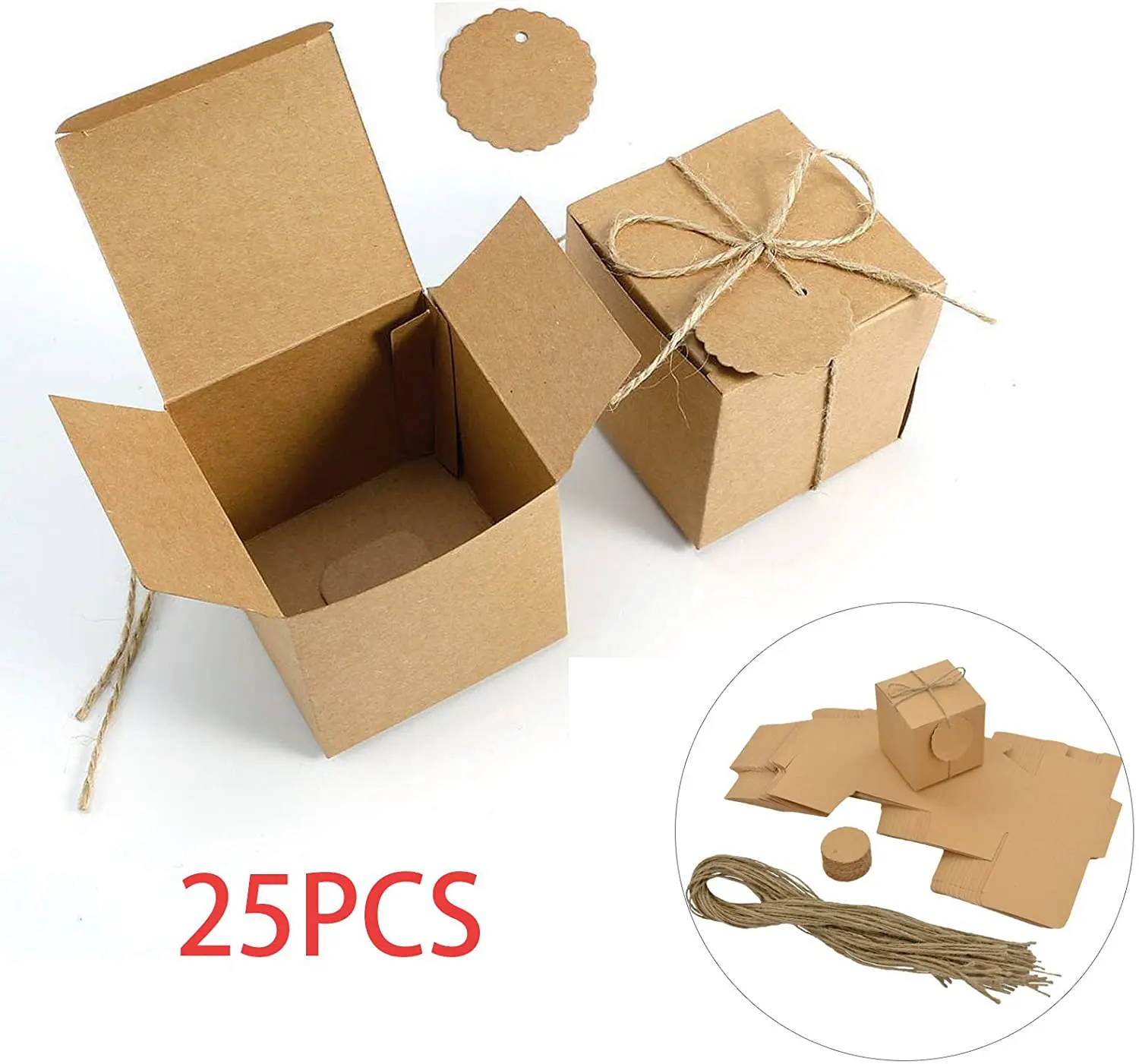 Винтажные подарочные бумажные коробки metable 25 шт. | Дом и сад