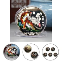 dustproof tiger pattern 2022 high strength commemorative coin for awards