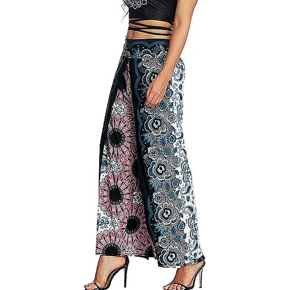 Женские широкие штаны Летние Повседневное пляж &quotПалаццо&quot Воно хиппи богемное