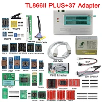 upmely original v11 2 tl866ii plus universal minipro usb programmer tl866 nand flash avr pic bios with 37 pcs adapter mini chips
