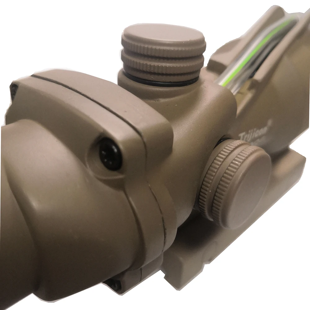 Оптический прицел песочного цвета оптика из настоящего волокна красный зеленый