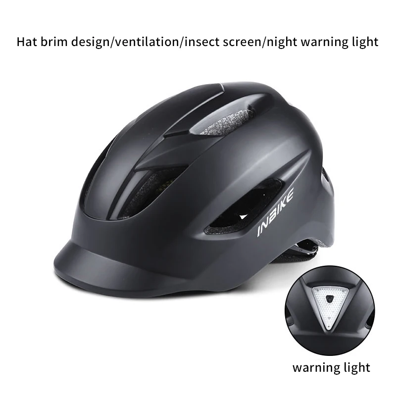 

INBIKE Bike Helmet City Helmet with Rear Light Adjustable Cycling Helmet for Urban Commuter