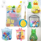 Сетчатая Сумка для ванной, для детских игрушек, в виде мультяшных животных