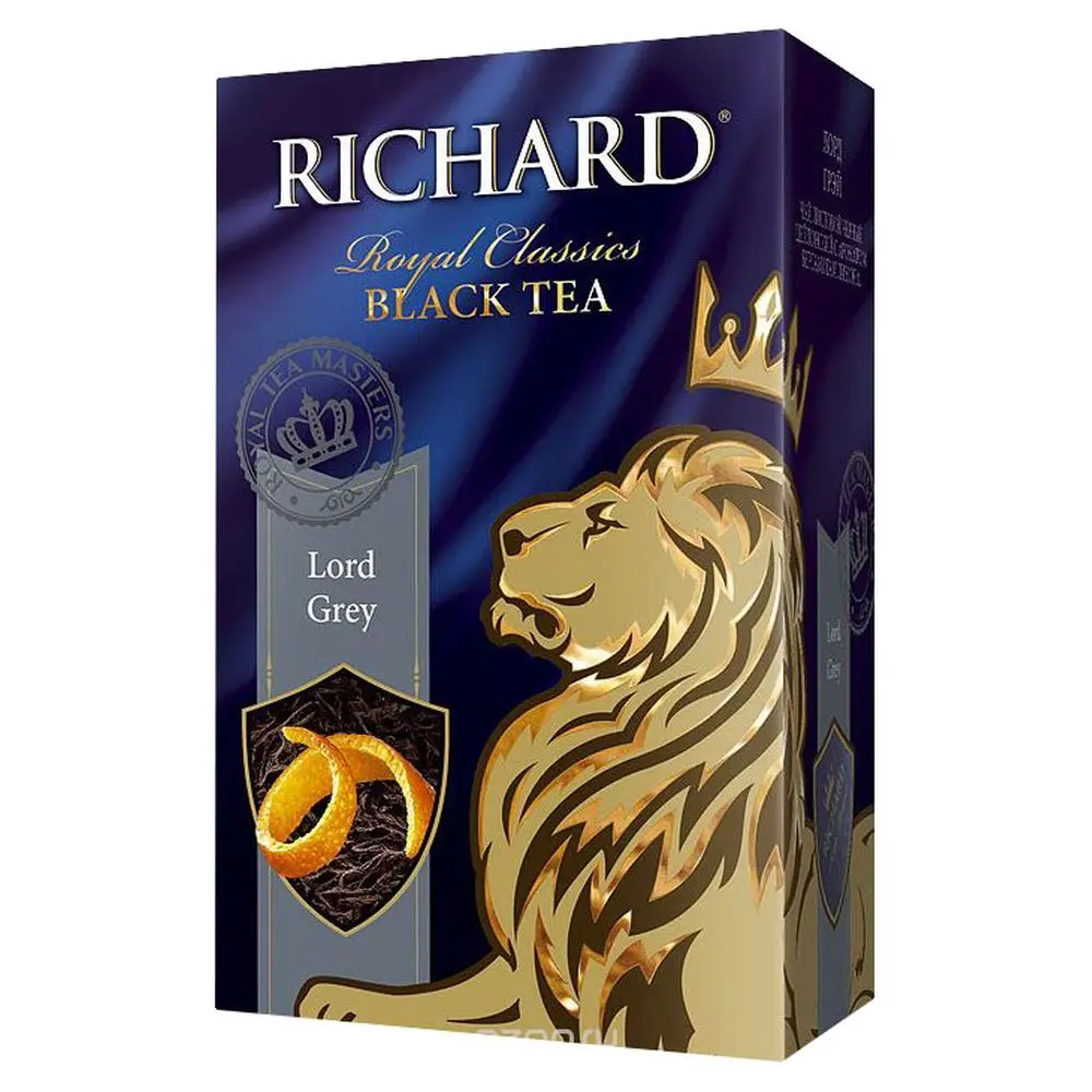 Чай Richard &quotLord Grey&quot черный крупнолистовой 90г | Продукты