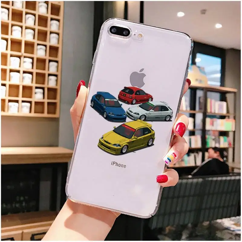 car eat sleep JDM Phone Case For iphone 13 X XS MAX 6 6s 7 7plus 8 8Plus 5 5S SE 2020 XR 11 11pro max Clear funda Cover