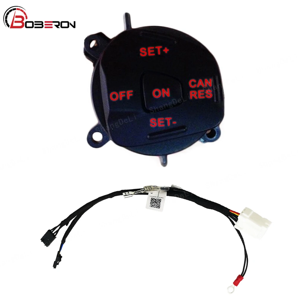 Красный светодиодный переключатель круиз-контроля на руль для Ford Fiesta MK7 Ecosport 2013 с