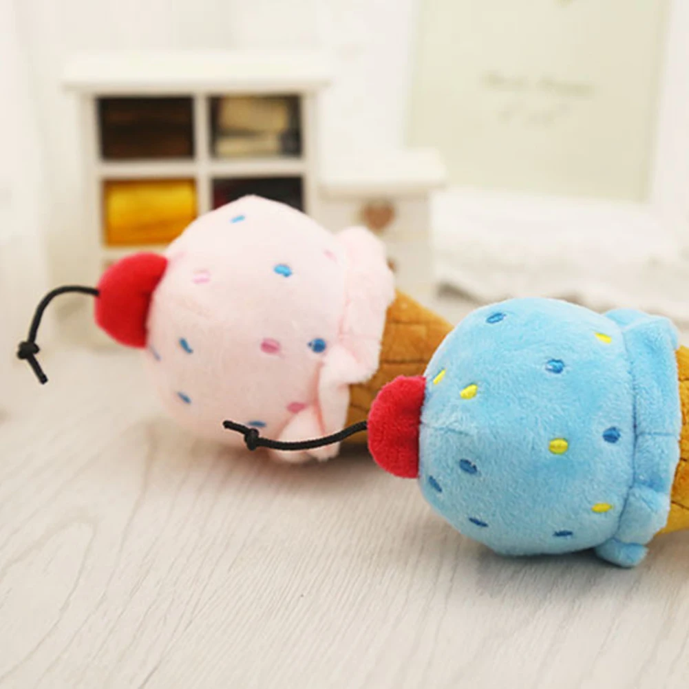 TINGHAO Милая брикет писк питомца жевательное мороженое звуковые игрушки | Дом и сад