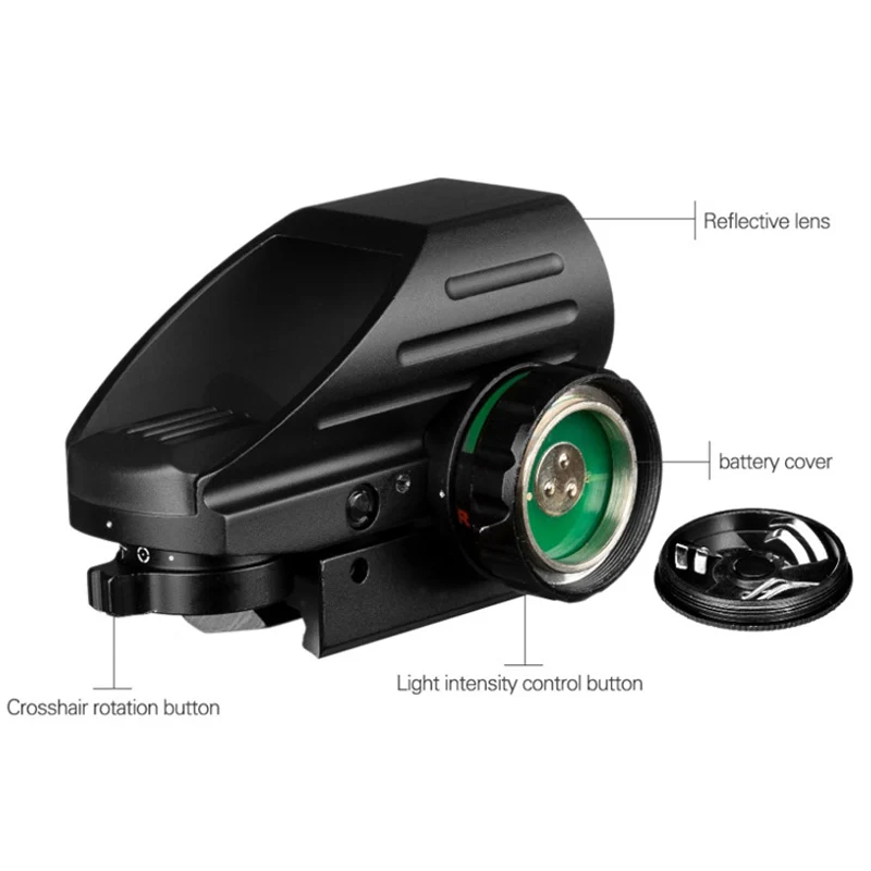 Тактический прицел красный и зеленый лазер 4 голографические прицельные марки