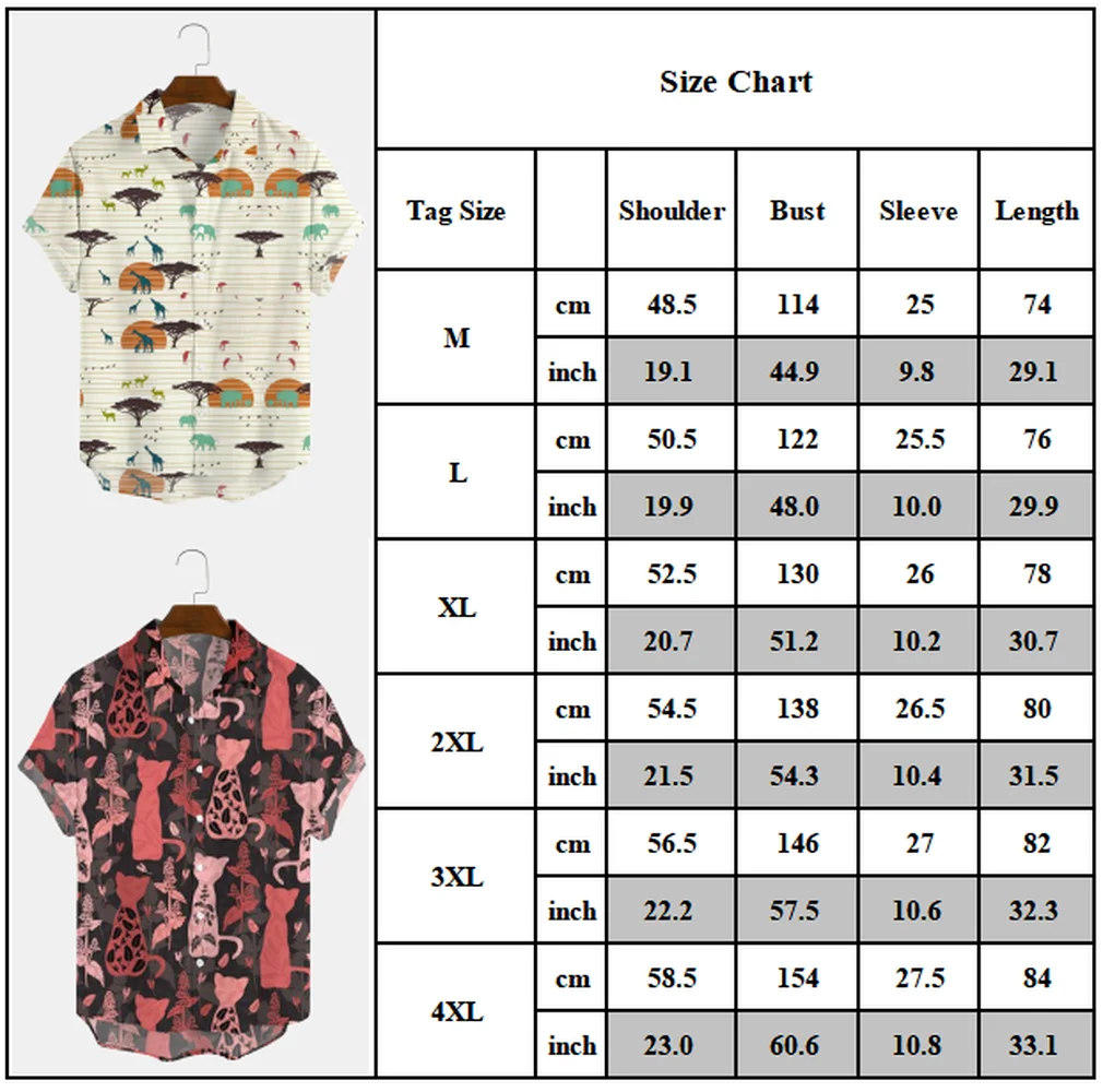 

Mens Summer Holiday Short Sleeve Shirt Baggy Printed Casual Tops Beach Blouse