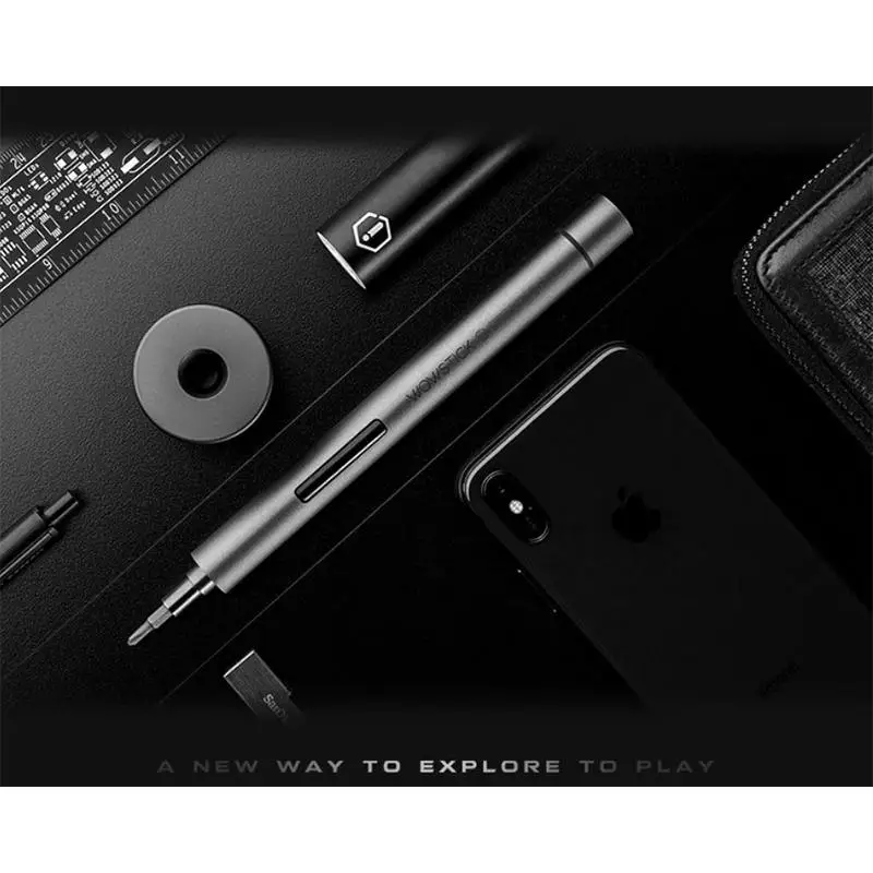 Wowstick 1F Pro мини электрическая отвертка перезаряжаемый беспроводной набор отверток с светодиодный литиевой батареей