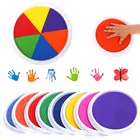Забавный многоцветный чернила прокладка для печати DIY Пальчиковые краски Craft Scrapbooking большой круглый стержень для образования детей Рисунок Игрушки Интерактивные игрушки для детей