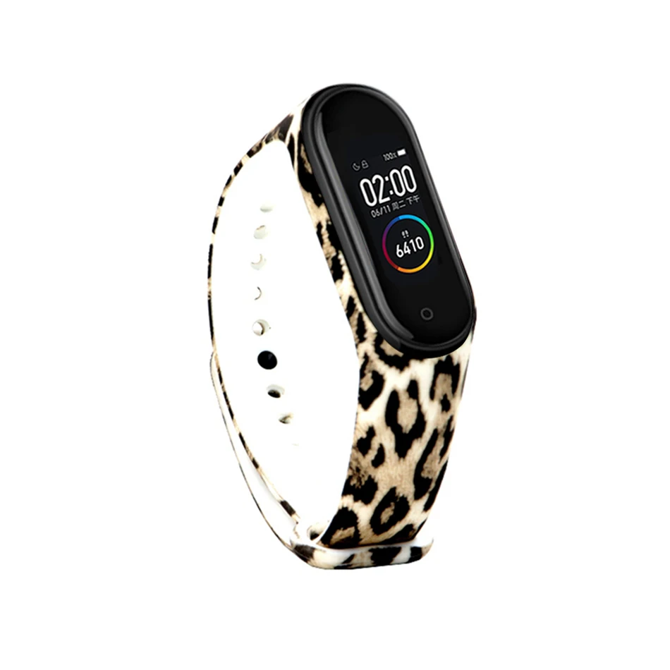 1 Mi band 4 Браслет замена для силиконового ремешка печать на запястье для xiaomi mi band 4 двойной цвет mi 3 mi 4 мягкие ремни - Цвет: 1