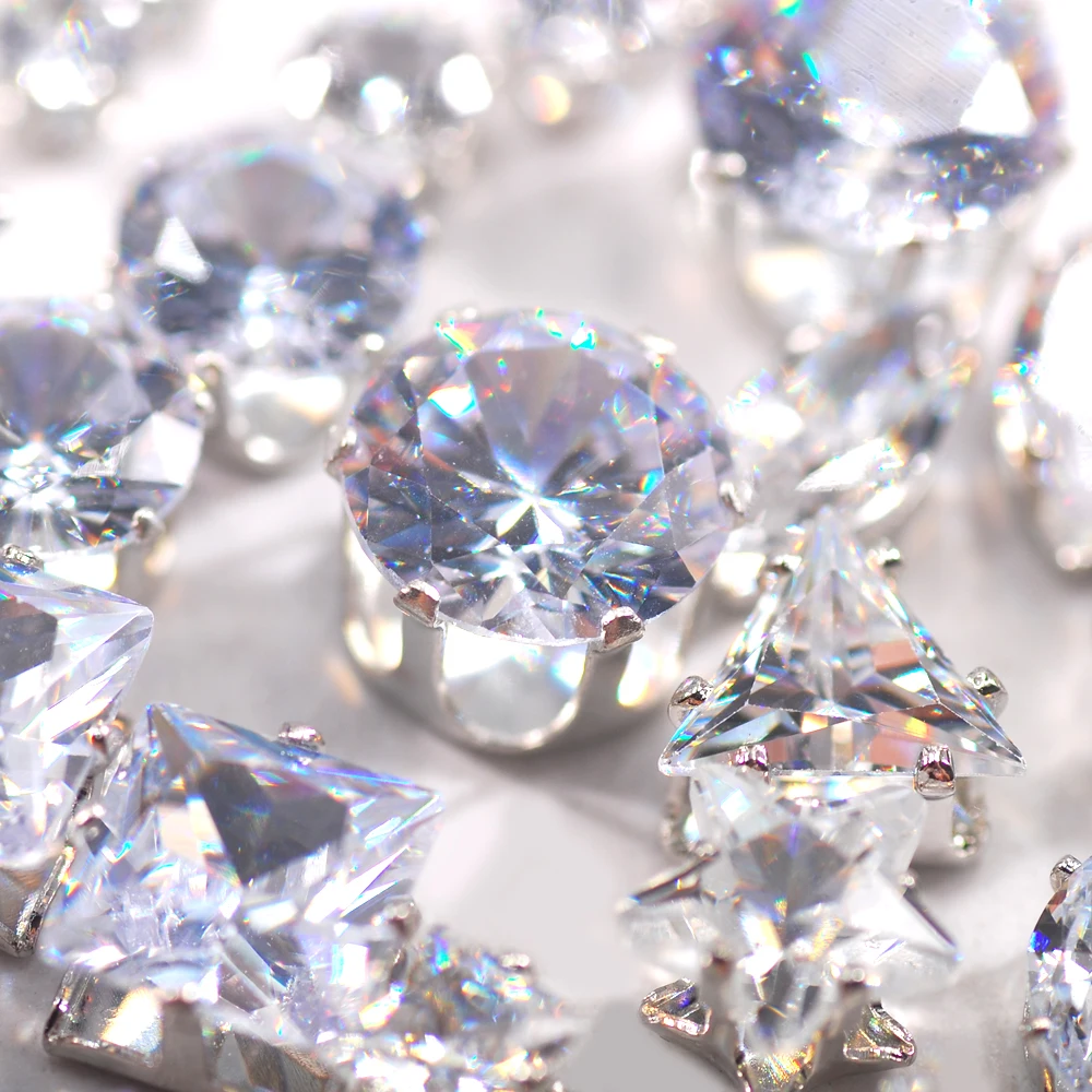 Когти Hisense из сплава 4-10 мм суперблестящие кристально чистые кубические